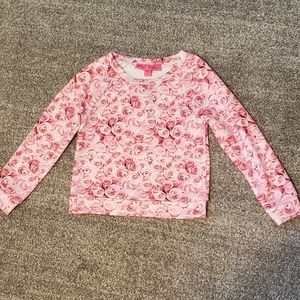 Rose sweatshirt girl's size 4